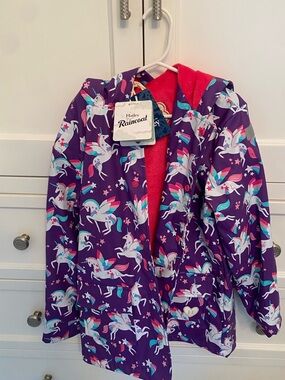 NWT Girls Hatley Raincoat Size 8